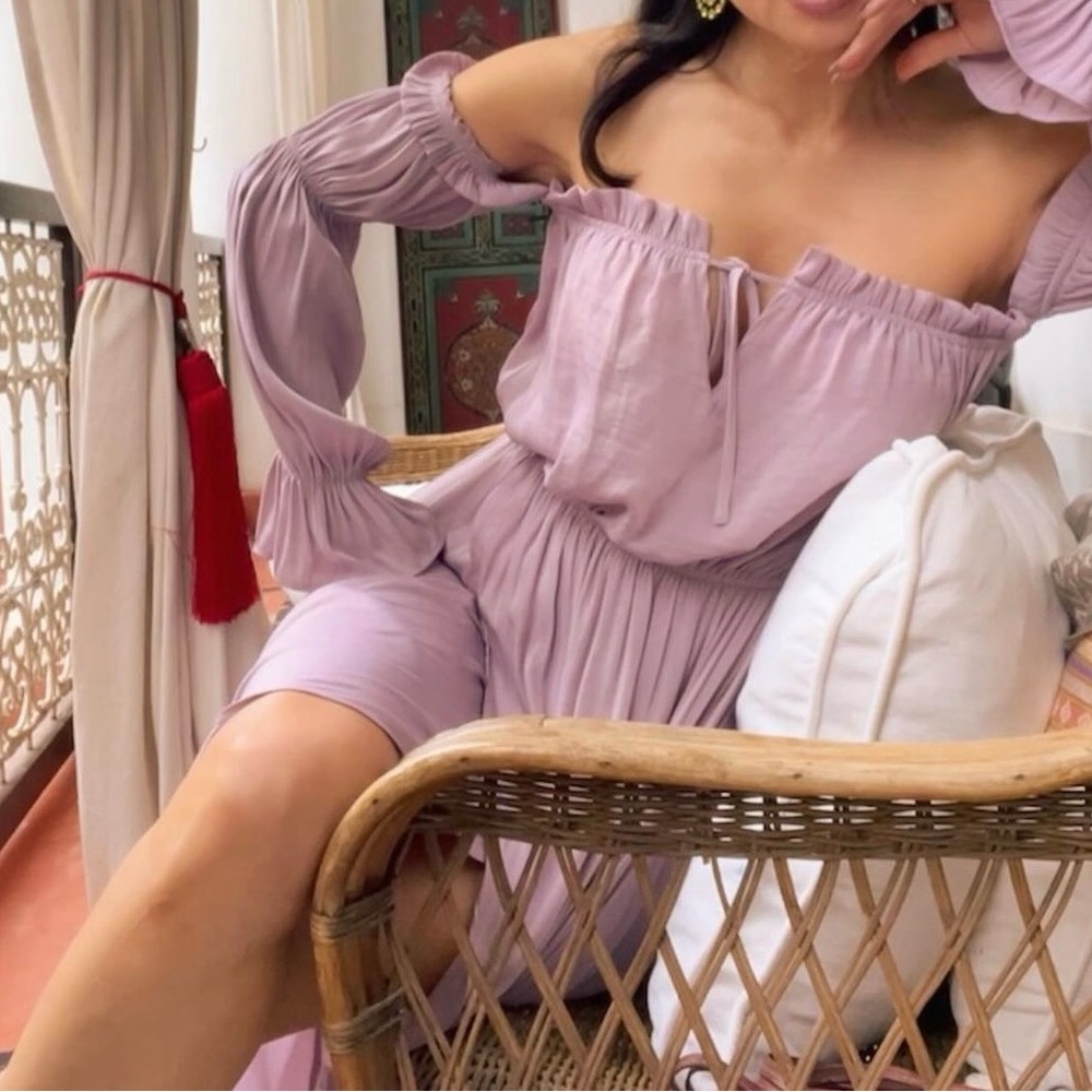Contemporary Lavender Maxi Dress